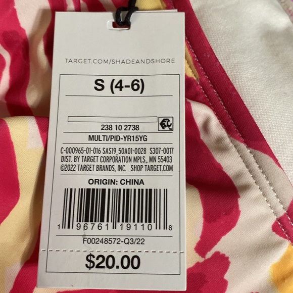 Shade & Shore Multi Colored Animal Print Bikini Set S M - Picture 6 of 7